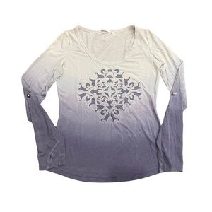 Athleta Dip Dye Cutout Top